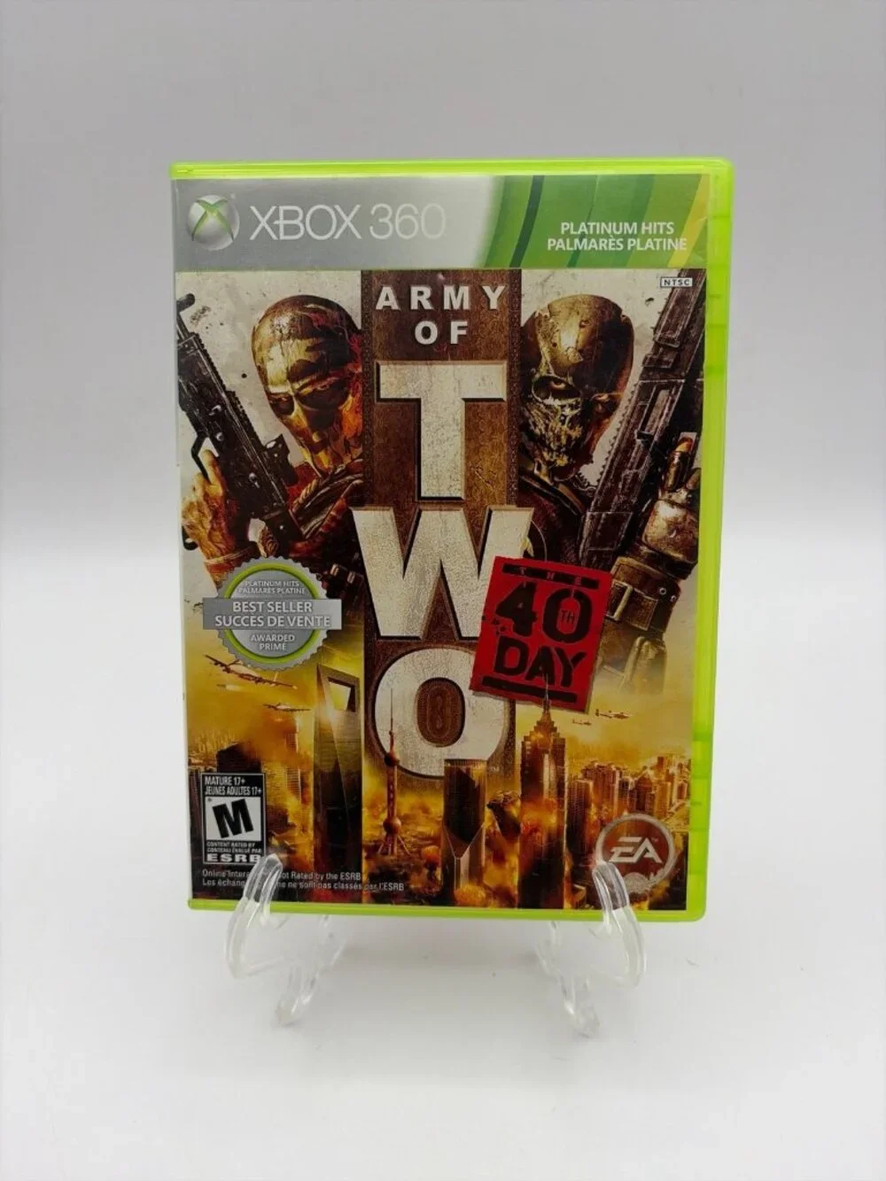 Army of Two: The 40th Day (Microsoft Xbox 360, 2010) No Manual Tested Working